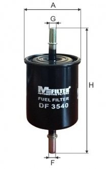 Фильтр топливный CHEVROLET EVANDA, LACETTI, MATIZ/ DAEWOO LANOS/MATIZ 0.8-2.5i 97- M-FILTER DF 3540