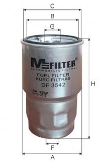 Фильтр топливный M-FILTER DF3542 (фото 1)