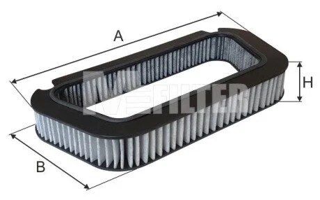 Фильтр салона A8 03-(угольный)) M-FILTER K 9151C