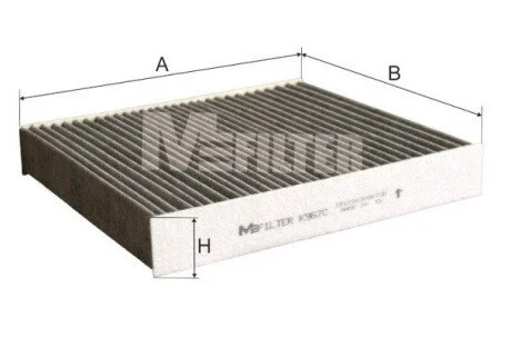 Фільтр салону вугільний M-FILTER K967C