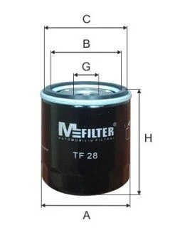 Фильтр масляный M-FILTER TF28