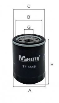 Фильтр масляный Nissan 1.3/1.6/2.0 M-FILTER TF 6546