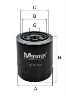 Фильтр масляный Hyundai H-1/Sorento 2.5 CRDi 01- M-FILTER TF 6554