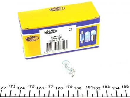 Лампа накаливания W5W 12V 5W W2,1X9,5d ORANGE MAGNETI MARELLI 002051900000