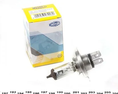 Лампа накала H4 12V 60/55W P43t STANDART MAGNETI MARELLI 002555100000