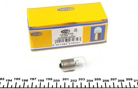 Лампа накала R10W 12V 10W BA15s MAGNETI MARELLI 004008100000