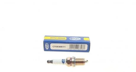 Свічка запалювання CT6KMR11 CHEVROLET AVEO, LACETTI, DAEWOO LANOS MAGNETI MARELLI 062000782304 (фото 1)