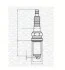Свеча зажигания C/P 1.6 16V TU/ 1.0 12V C1 MAGNETI MARELLI 062000785304 (фото 1)