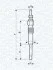 Свеча накала ALFA FORD OPEL ROVER, VW T5 MAGNETI MARELLI 062900006304 (фото 1)