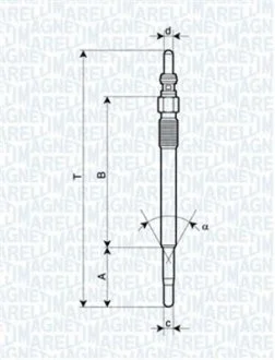 UY2A Свеча накала MAGNETI MARELLI 062900029304
