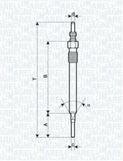 Свічка розжарювання MAGNETI MARELLI 062900061304
