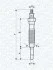 MAGNETI MARELLI Свеча накала HYUNDAI 2,5 MITSUBISHI 2,3/2,5 NISSAN 2,3/2,5 062900072304