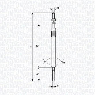 Свічка розжарення MAGNETI MARELLI 062900141304