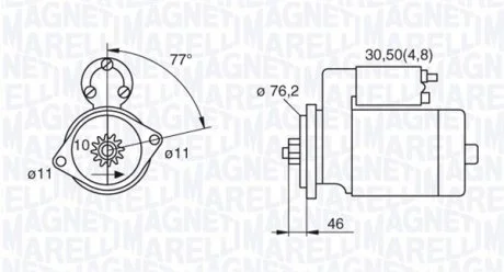 Стартер MAGNETI MARELLI 063521230160