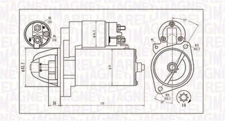 ROZRUSZNIK MERCEDES C (CL203), C T-MODEL (S203), C (W203), CLK (C209), E T-MODEL (S210), E T-MODEL (S211), E (W SZT MAGNETI MARELLI 063721202010
