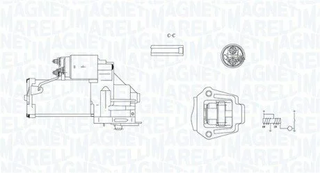 Стартер FORD 2.4Di 2.3kW MAGNETI MARELLI 063721245010
