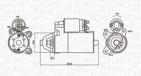 ROZRUSZNIK 12V FORD TRANSIT/TOURNEO CONNECT 2002 -> SZT MAGNETI MARELLI 063721336010