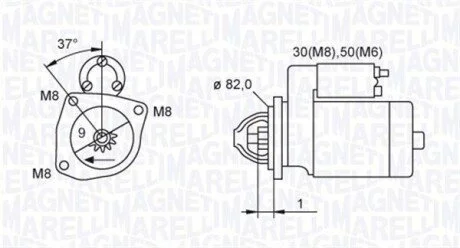 CITROEN стартер Jumper 02- MAGNETI MARELLI 063721389010