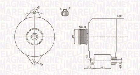 Alternator MAGNETI MARELLI 063731283010