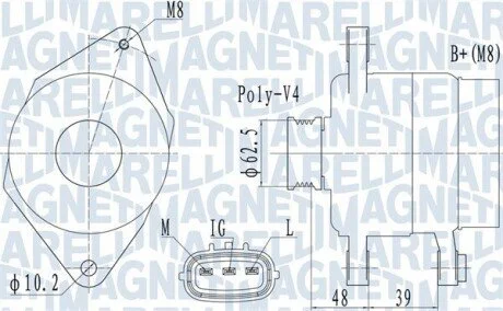 Автозапчастина MAGNETI MARELLI 063731517010 (фото 1)