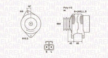 Alternator MAGNETI MARELLI 063731530010 (фото 1)