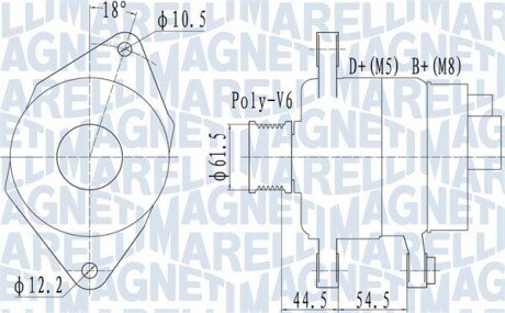 Автозапчасть MAGNETI MARELLI 063731558010 (фото 1)