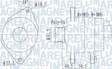 Автозапчасть MAGNETI MARELLI 063731558010 (фото 1)