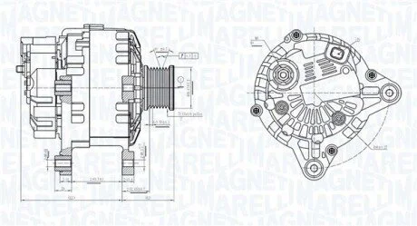 ALTERNATOR MAGNETI MARELLI 063731562010