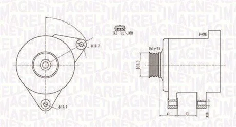 Alternator MAGNETI MARELLI 063731569010 (фото 1)