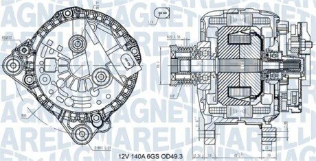 Автозапчастина MAGNETI MARELLI 063731576710