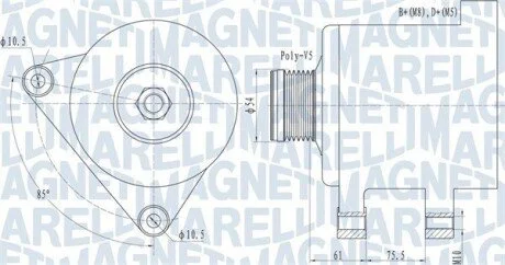Фото 1 - alternator MAGNETI MARELLI 063731631010 Alternator MAGNETI MARELLI 063731631010 (фото 1)