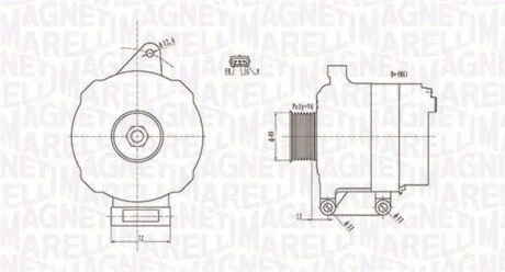 Alternator MAGNETI MARELLI 063731780010