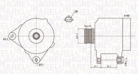 Генератор MAGNETI MARELLI 063731860010