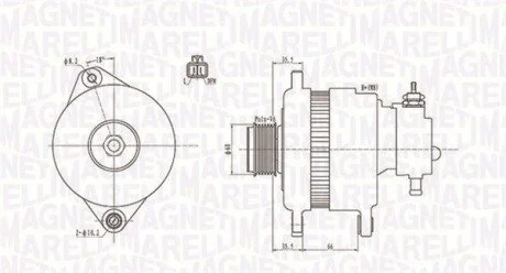 Генератор MAGNETI MARELLI 063731900010