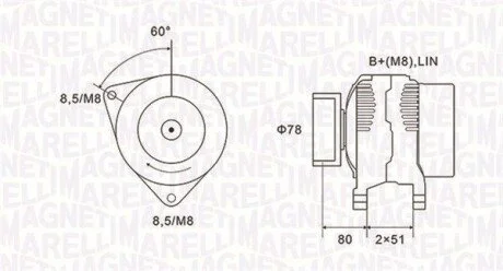 Alternator MAGNETI MARELLI 063731919010