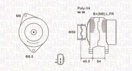 Alternator MAGNETI MARELLI 063731927010