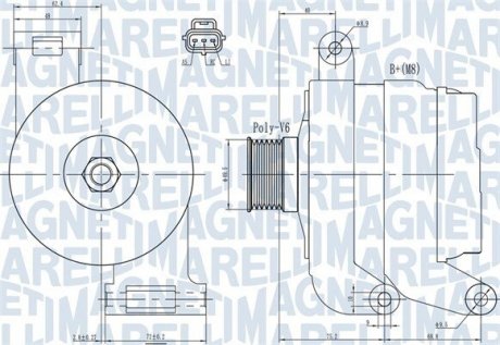 Автозапчастина MAGNETI MARELLI 063731931010