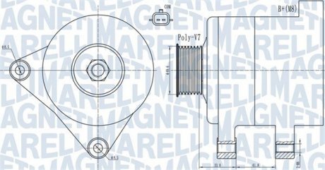 Генератор MAGNETI MARELLI 063731936010 (фото 1)