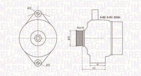 Автозапчастина MAGNETI MARELLI 063731952010