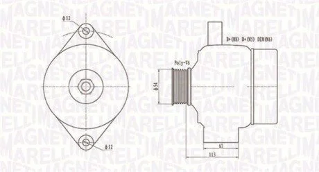 Автозапчастина MAGNETI MARELLI 063731952010