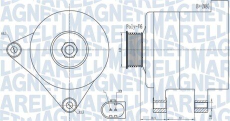 Автозапчастина MAGNETI MARELLI 063731985010