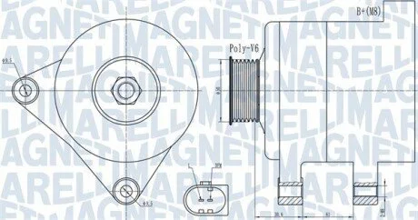 Автозапчастина MAGNETI MARELLI 063731985010