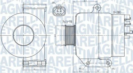 Автозапчасть MAGNETI MARELLI 063731987010