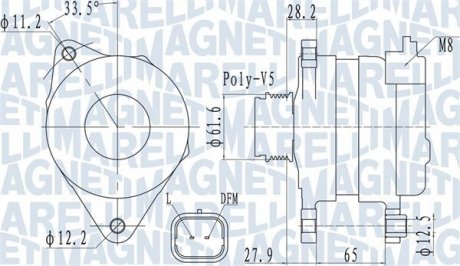 Автозапчасть MAGNETI MARELLI 063732016010