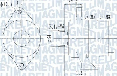 Автозапчасть MAGNETI MARELLI 063732050010