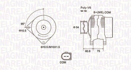 Alternator MAGNETI MARELLI 063732051010