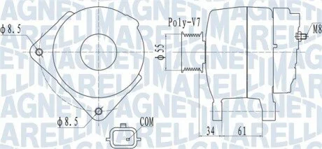 Автозапчастина MAGNETI MARELLI 063732054010