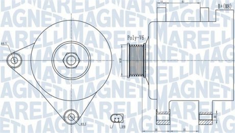 ALTERNATOR AUDI,SEAT,SKODA MAGNETI MARELLI 063732056010