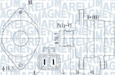 Автозапчасть MAGNETI MARELLI 063732128010