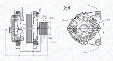 ALTERNATOR NISSAN QASHQAI 1.6 10- MAGNETI MARELLI 063732182010